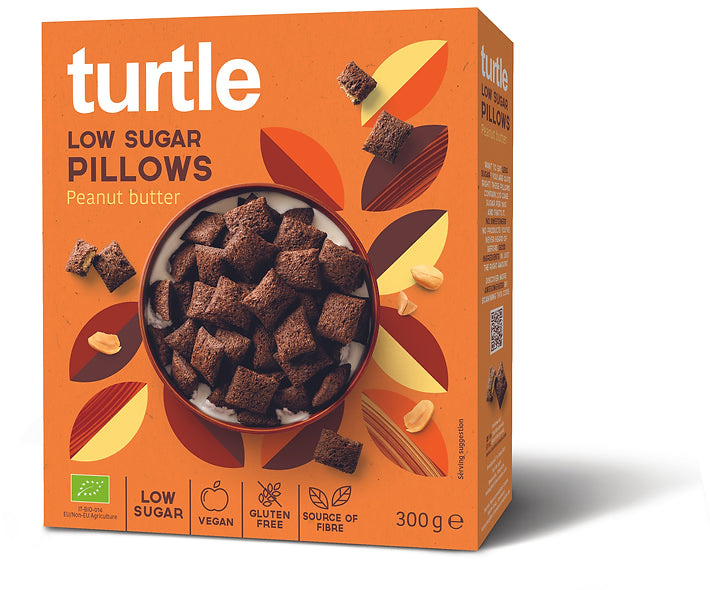 turtle low sugar pillows cereals